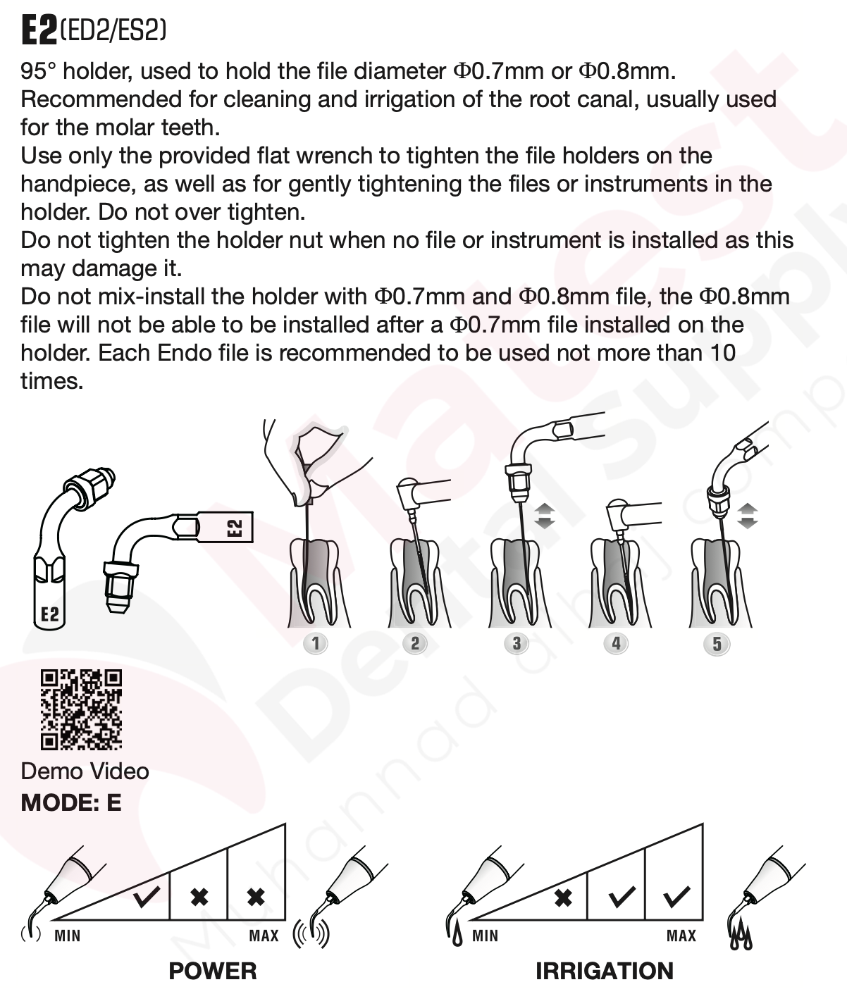 Woodpecker Endodontic UltraSonic Tips (E)