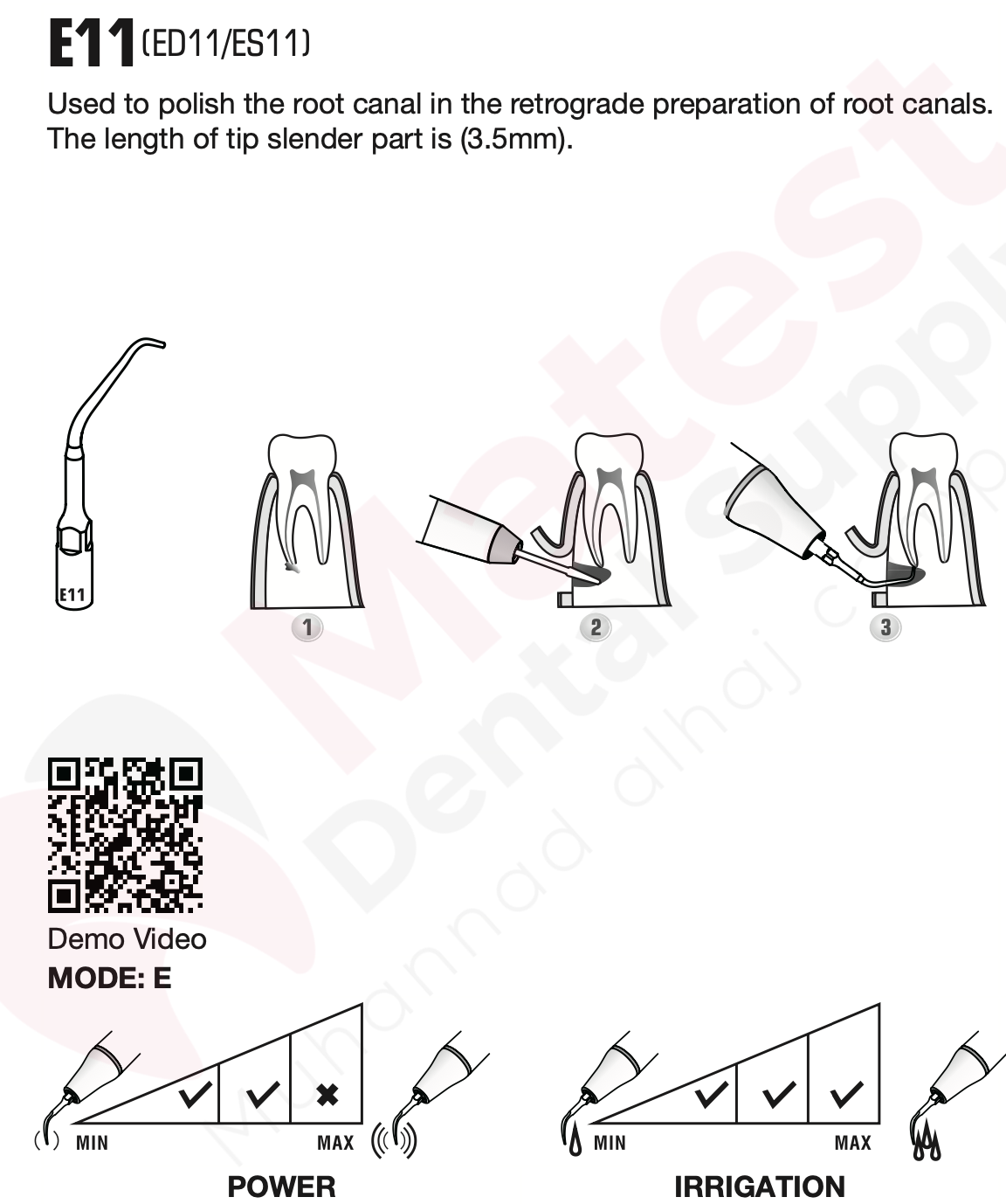 Woodpecker Endodontic UltraSonic Tips (E)