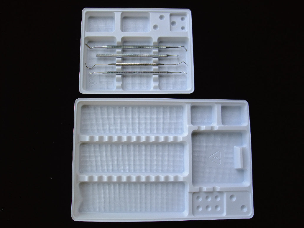 Disposable Plastic Divided Tray 100 pcs