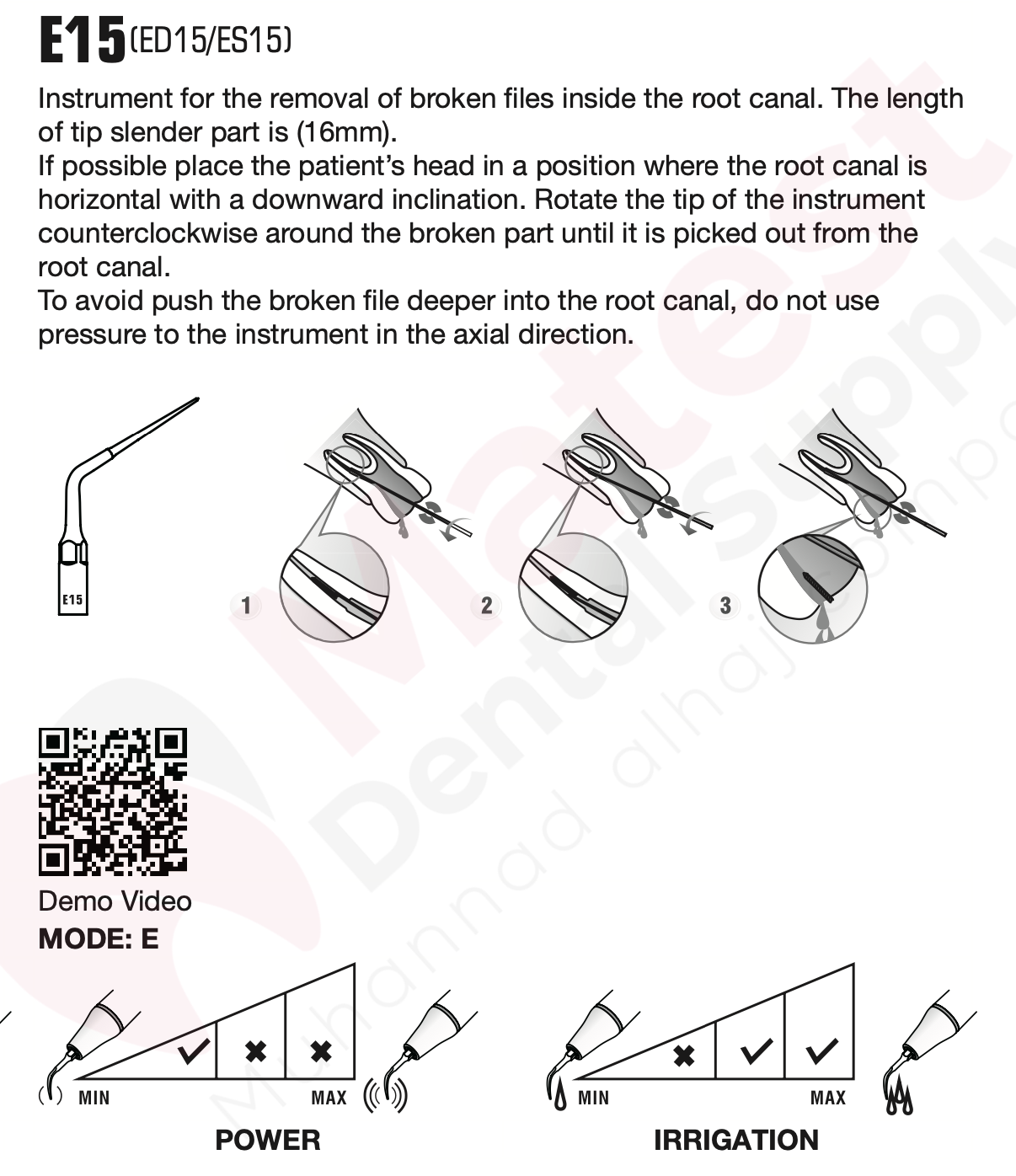 Woodpecker Endodontic UltraSonic Tips (E)