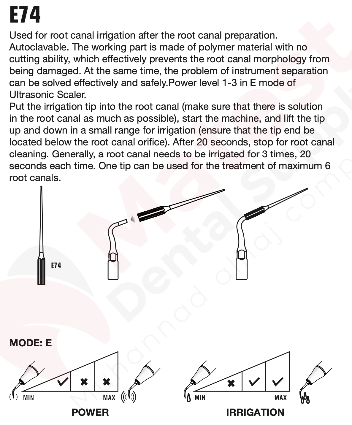 Woodpecker Endodontic UltraSonic Tips (E)