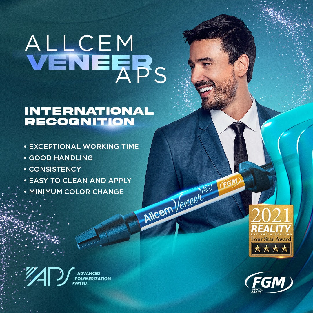 Allcem Veneer APS - Light-curing Resin Cement For Veneers & No-prep Veneers.