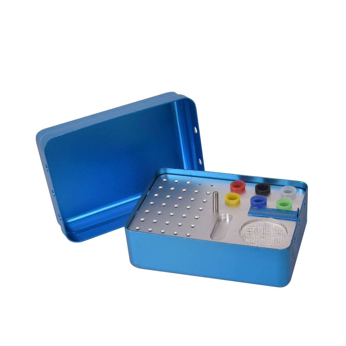 Aluminum Endo Disinfection Box 35 Holes With Ruler