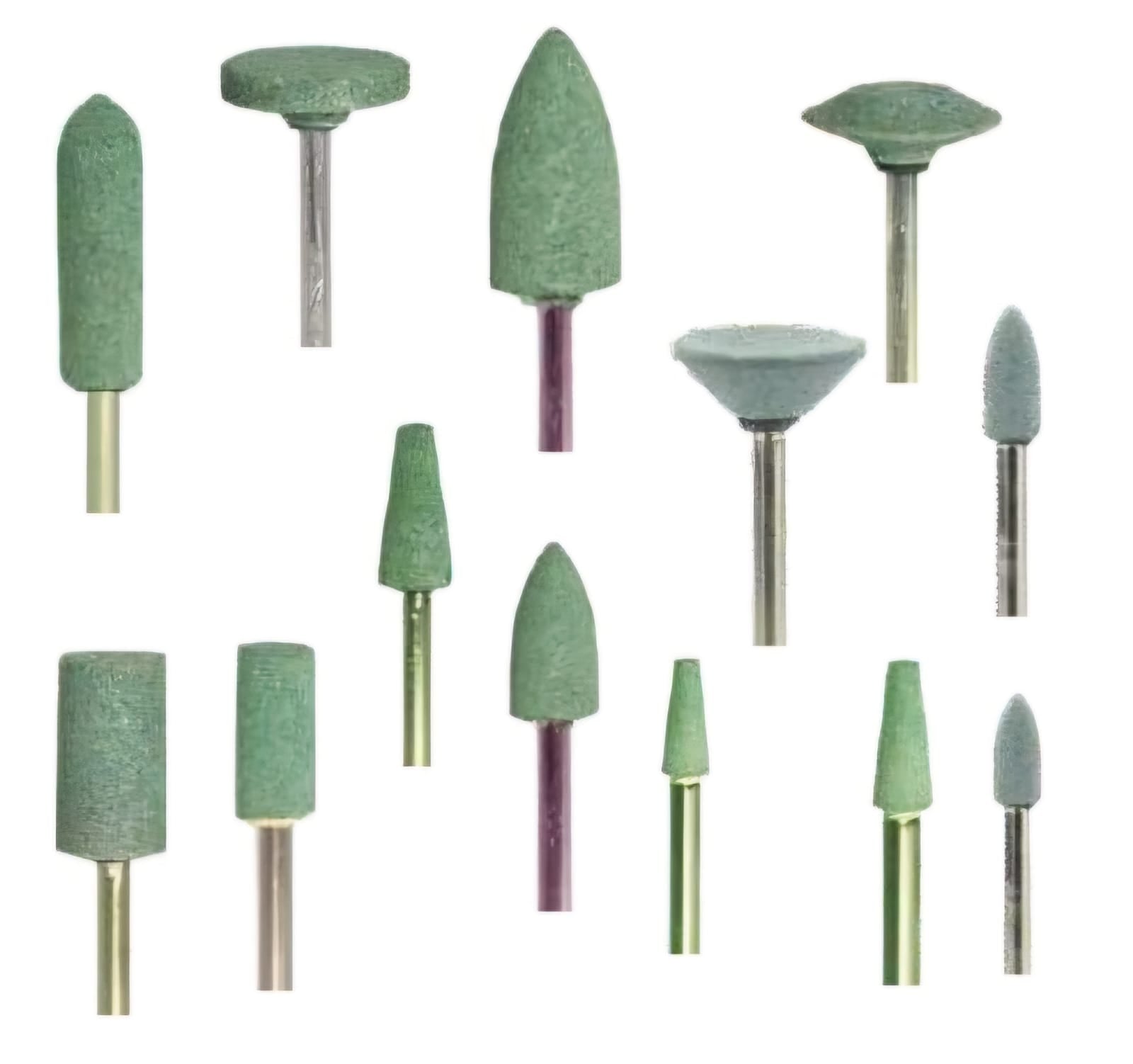 Green Mounted Stone 100Pcs/BOX