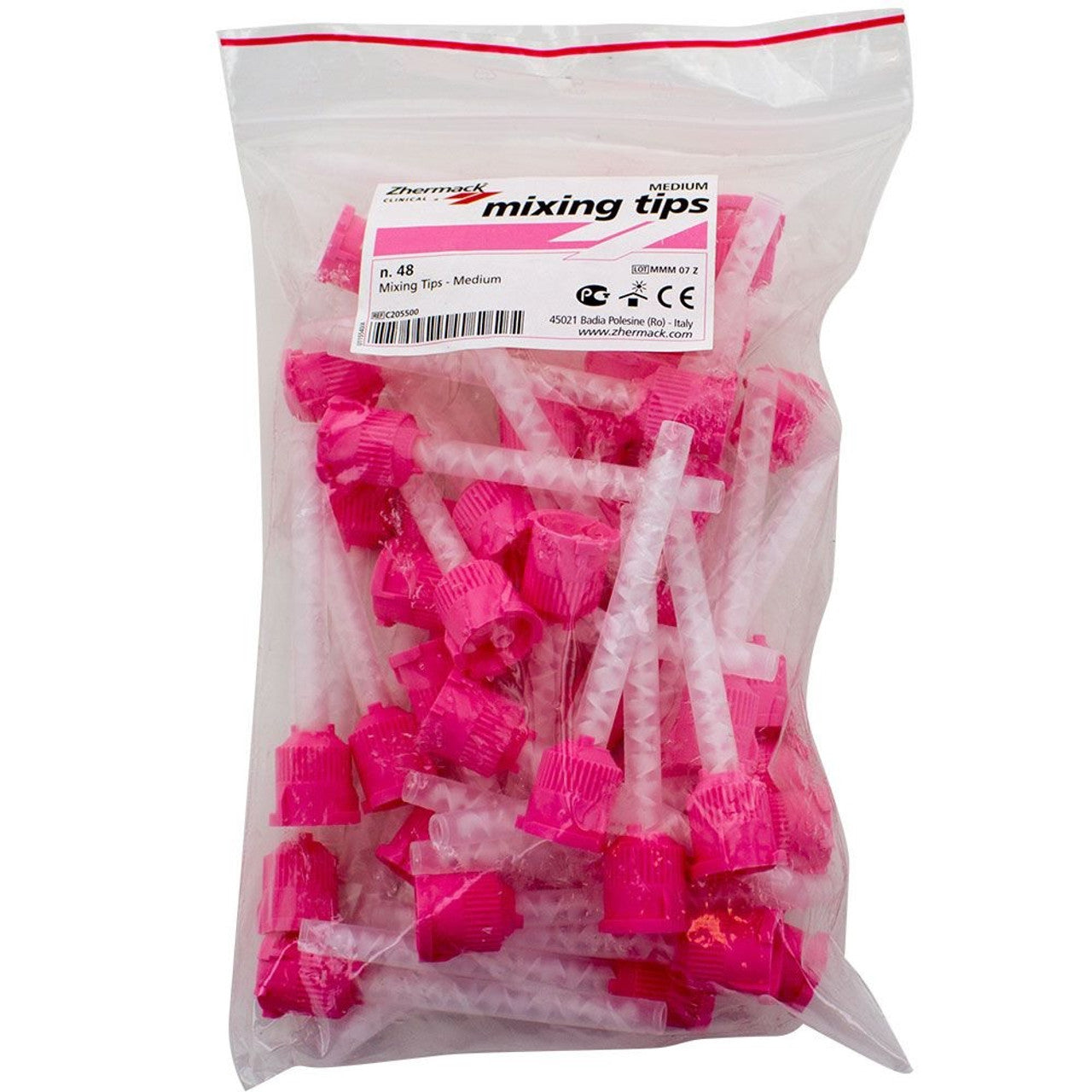 Pink Mixing Tips- 48 pcs