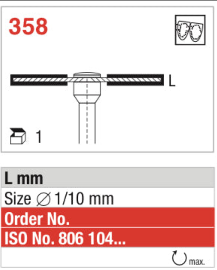 Diamond disc (superflex) for ceramics