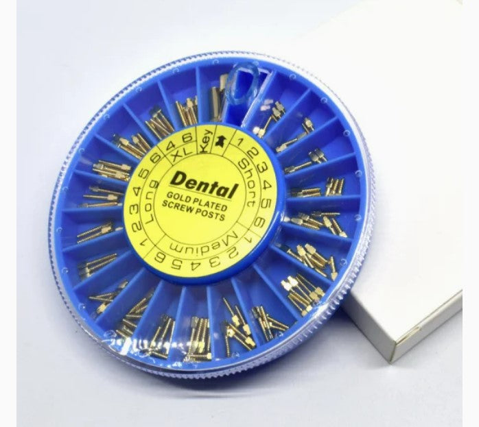 Golden Coated Screw Posts 120pcs/box