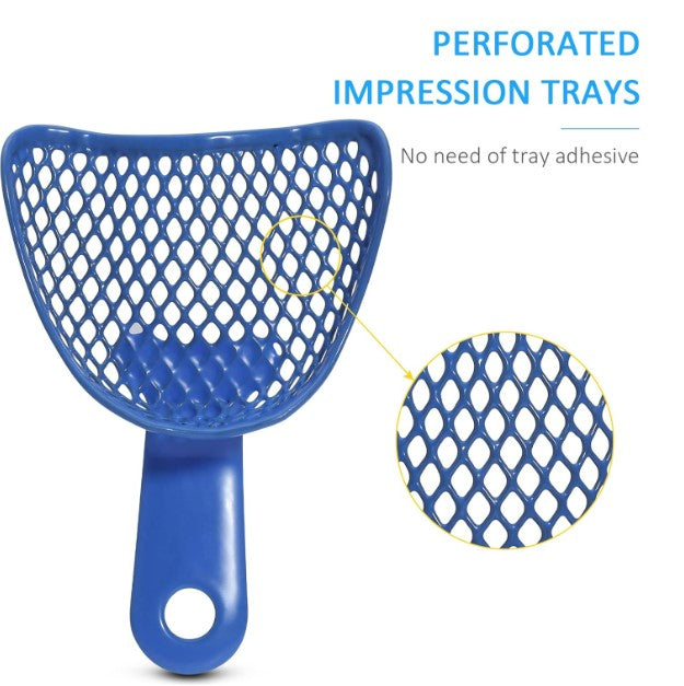 EDENTULOUS IMPRESSION TRAYS - METAL-LARGE