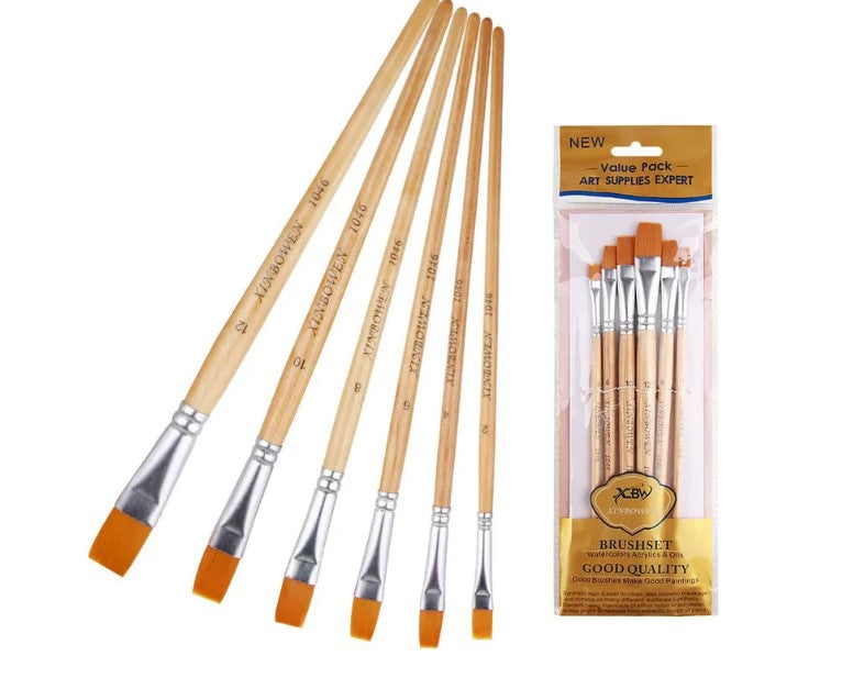 Paint Brush Kit - 6 pcs/Set