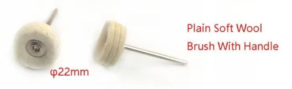 Plain Wool Brush With Handle 22mm