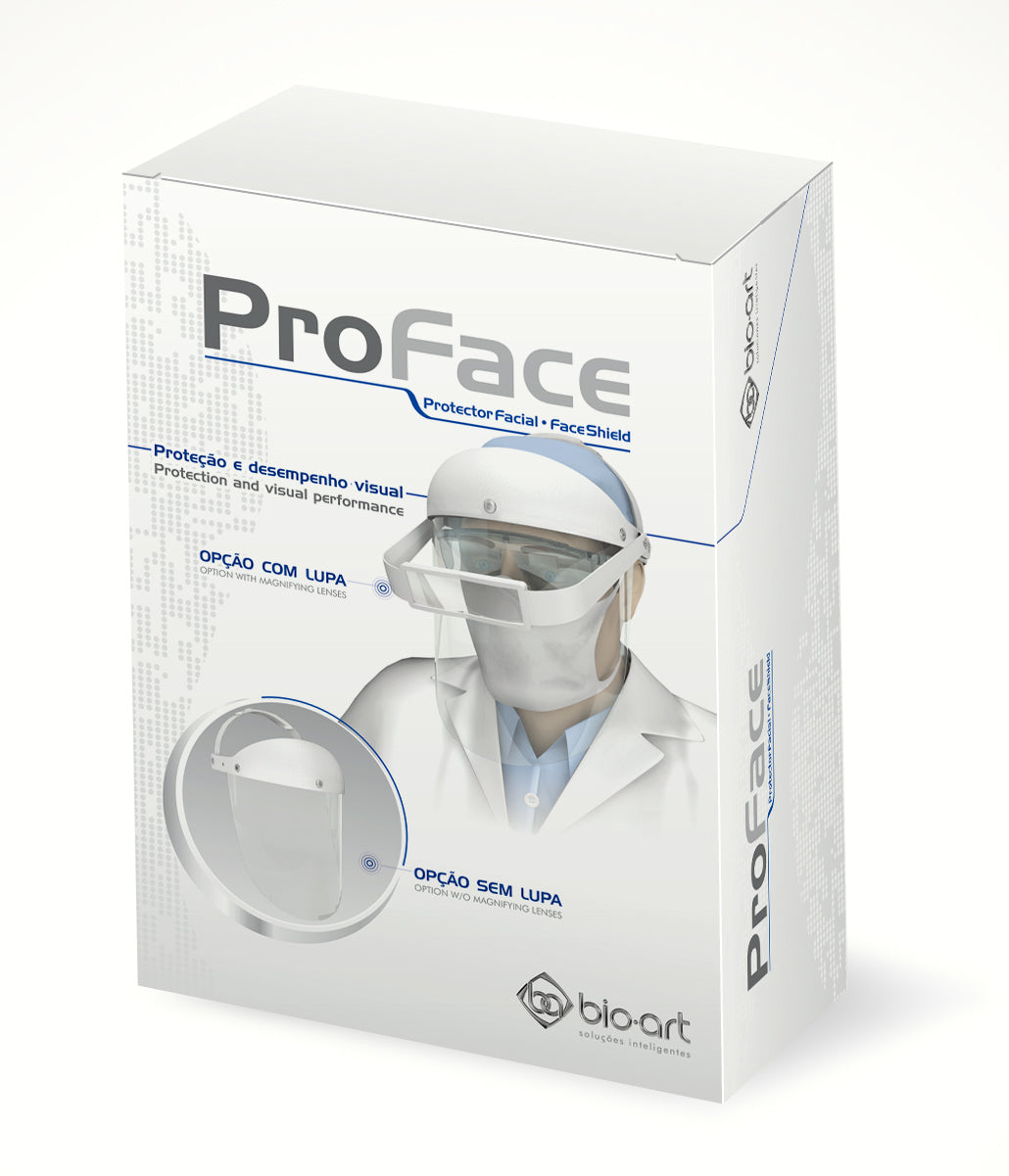 ProFace Face-shield with Magnifying Lens x3.5