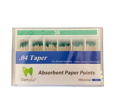 Dentplus Paper Points Non Marked Taper .04 - Root Canal Filling Material