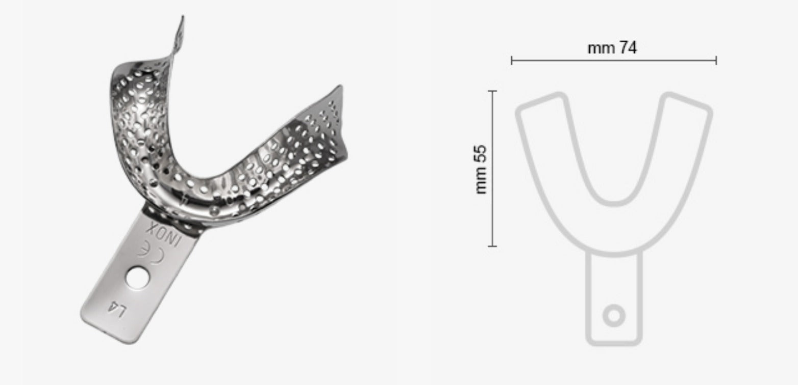 Impression Tray Perforated For Edentulous