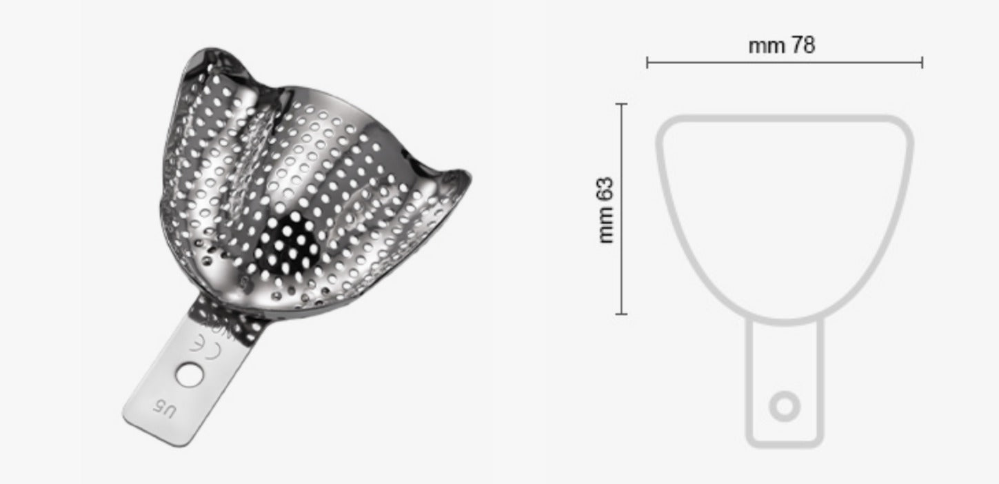 Impression Tray Perforated For Edentulous