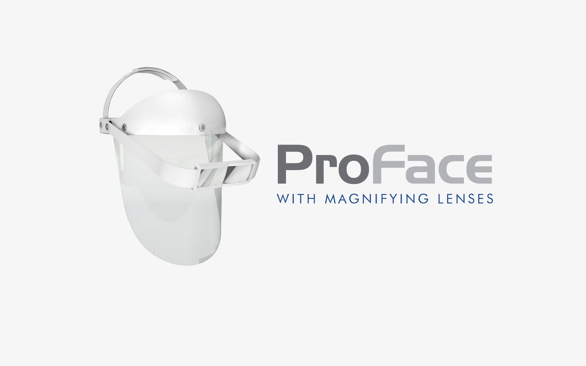 ProFace Face-shield with Magnifying Lens x3.5