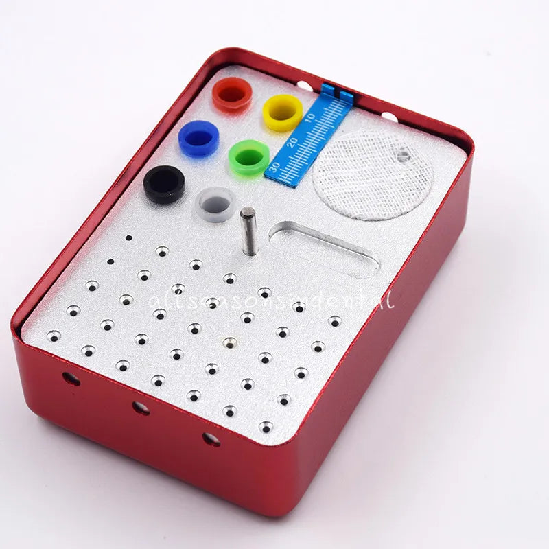 Aluminum Endo Disinfection Box 35 Holes With Ruler