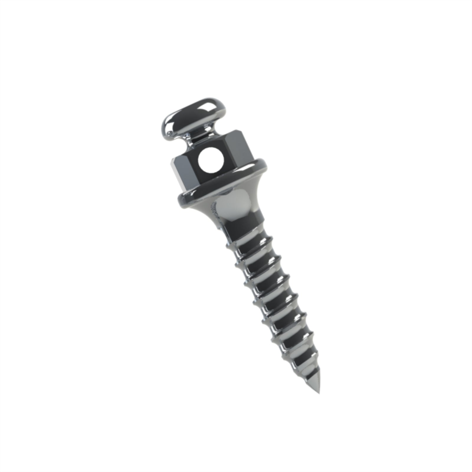 Titanium Orthodontic Miniscrew with Button Head