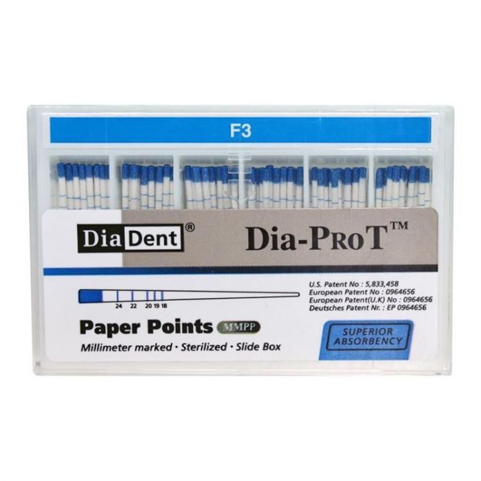 Dia-ProT Paper Points Millimeter Marked Root Canal Filling Material