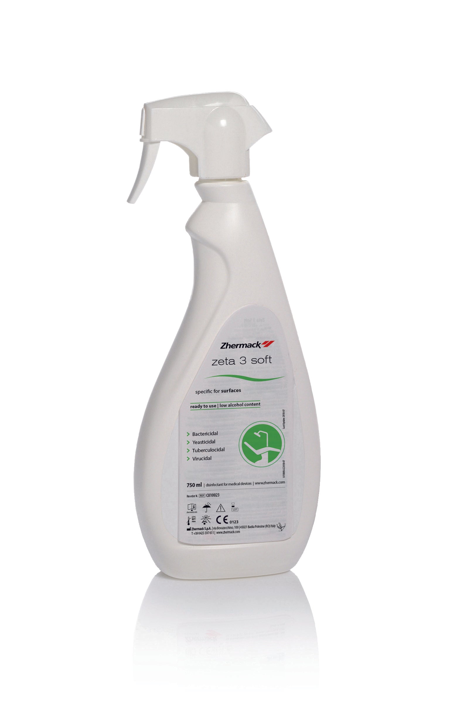 Zeta 3 Soft - alcoholic disinfectant and cleaner for medical devices surfaces