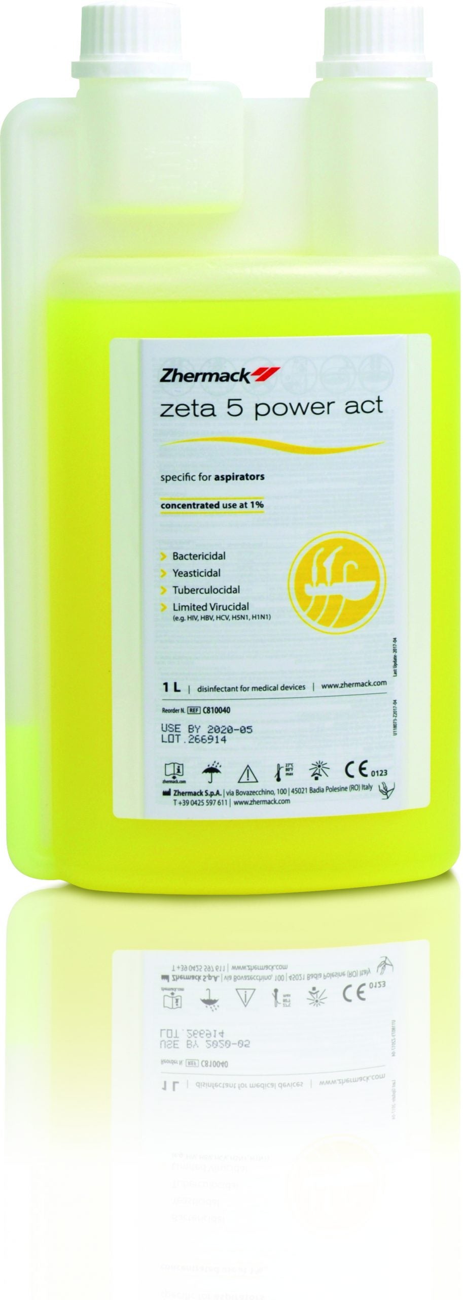 Zeta 5 Power Act - Suction unit disinfectants and cleaners