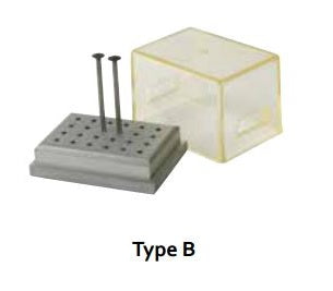 Steri Bur Block With Cover - Burs Holder