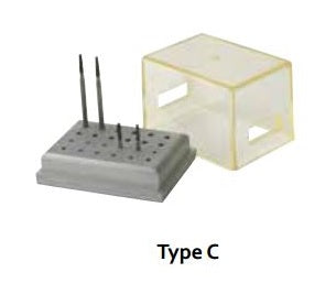 Steri Bur Block With Cover - Burs Holder