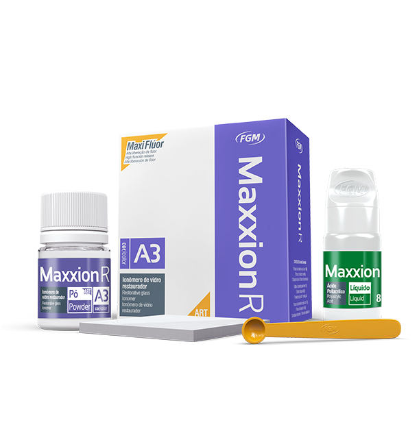 Maxxion R - Self-curing glass ionomer for restoration.